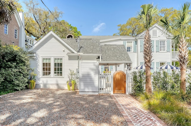 304 Bank St, Mount Pleasant, SC 29464 - view of front of property with a gate and roof with shingles