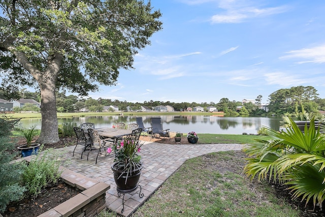 3310 Hartwell St, Johns Island, SC 29455 - view of patio / terrace with a water view