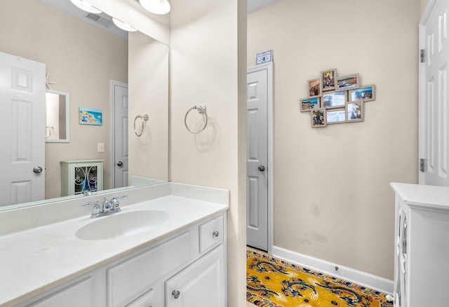 bathroom featuring vanity