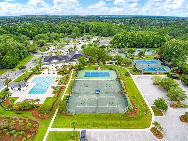 birds eye view of property