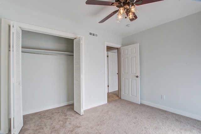 2334 Treescape Dr Unit 2006, Charleston, SC 29414 - unfurnished bedroom featuring carpet, a closet, and ceiling fan