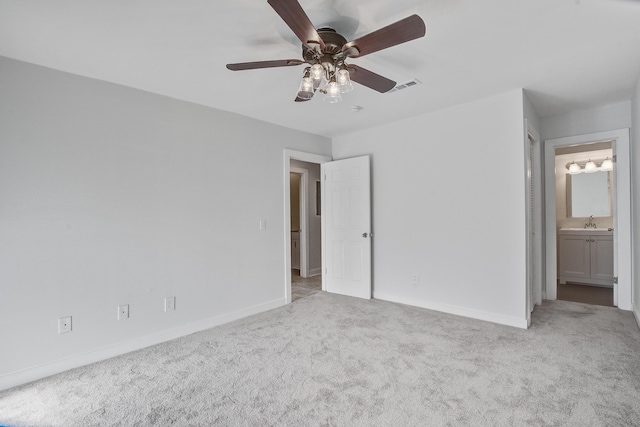 2334 Treescape Dr Unit 2006, Charleston, SC 29414 - unfurnished bedroom featuring carpet flooring, ensuite bathroom, and ceiling fan