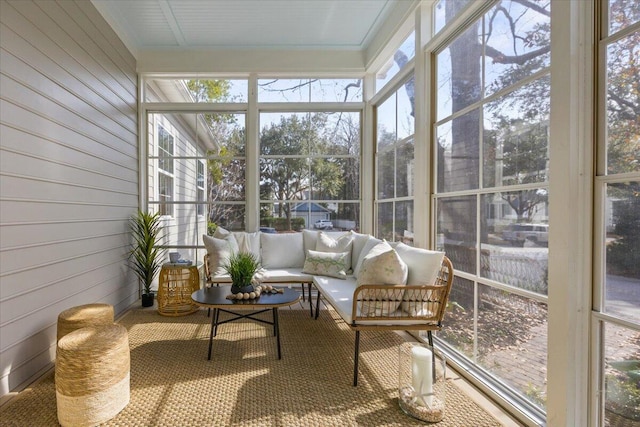 sunroom / solarium featuring plenty of natural light