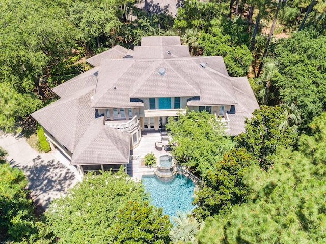 14 Royal Beach Dr, Kiawah Island, SC 29455 - view from above of property featuring a pool area