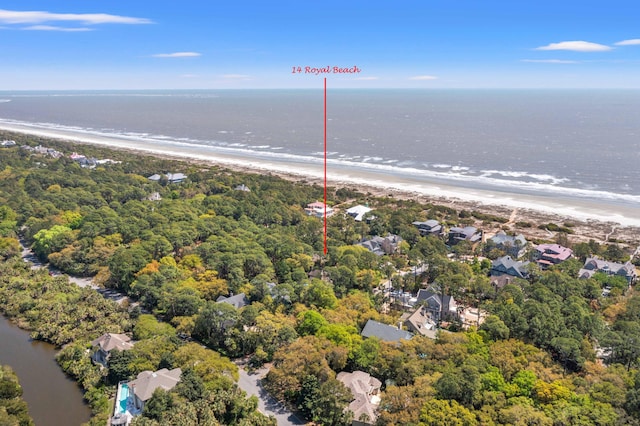 14 Royal Beach Dr, Kiawah Island, SC 29455 - drone / aerial view of extended coastline
