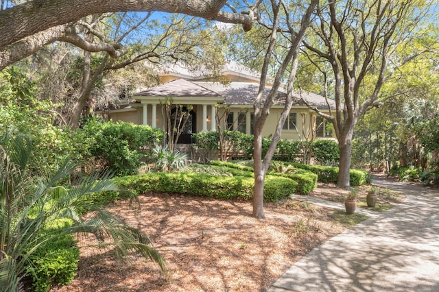 14 Royal Beach Dr, Kiawah Island, SC 29455 - view of front of house featuring stucco siding