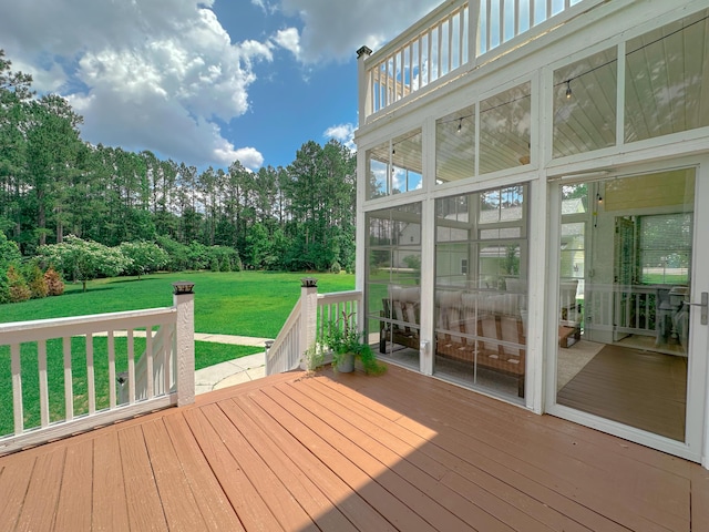 1129 Plantation Overlook Dr, Moncks Corner, SC 29461 - deck featuring a lawn