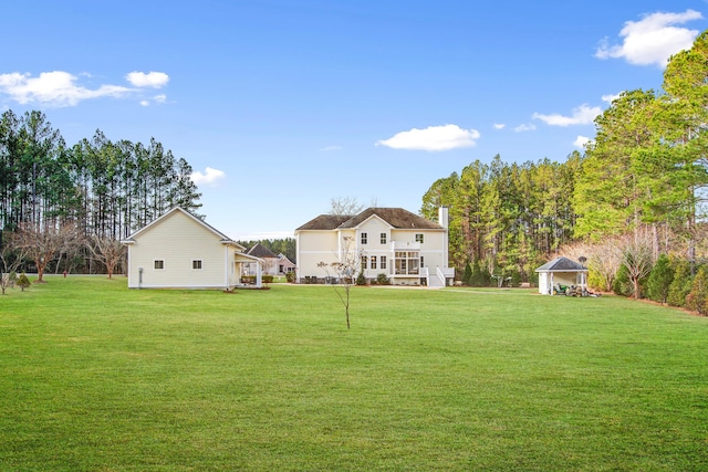 1129 Plantation Overlook Dr, Moncks Corner, SC 29461 - view of green lawn featuring a gazebo