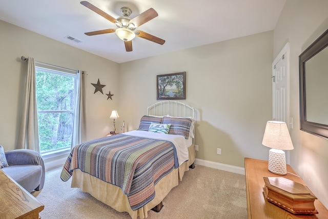 100 Canal Rd, Saint George, SC 29477 - bedroom with carpet flooring, baseboards, and ceiling fan