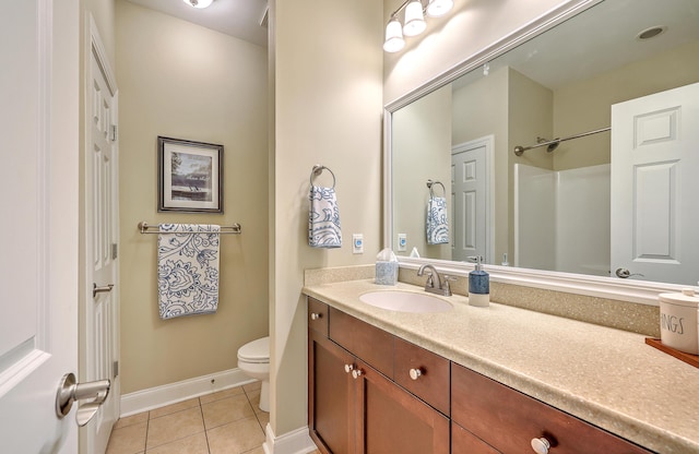 100 Canal Rd, Saint George, SC 29477 - full bath featuring tile patterned flooring, toilet, vanity, and baseboards