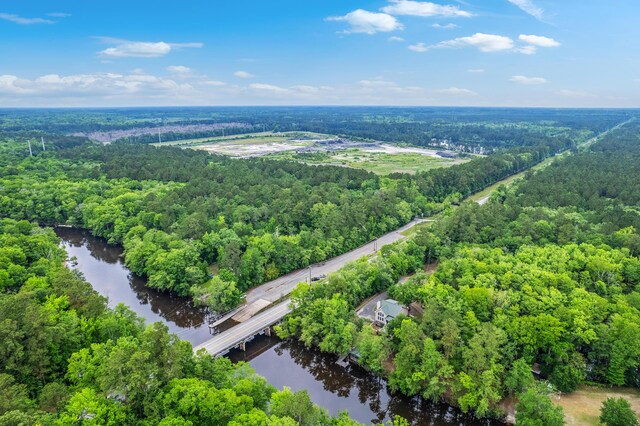 100 Canal Rd, Saint George, SC 29477 - bird's eye view of a heavily wooded area, a large body of water, and a notable bridge