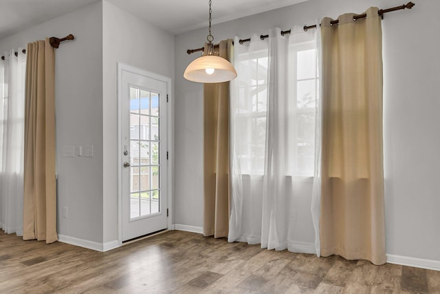 9998 Winged Elm St, Ladson, SC 29456 - doorway to outside with wood finished floors and baseboards