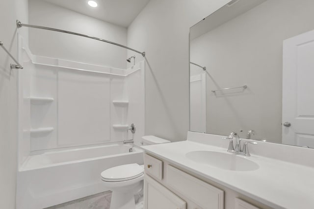 9998 Winged Elm St, Ladson, SC 29456 - bathroom featuring toilet, vanity, and shower / bathtub combination