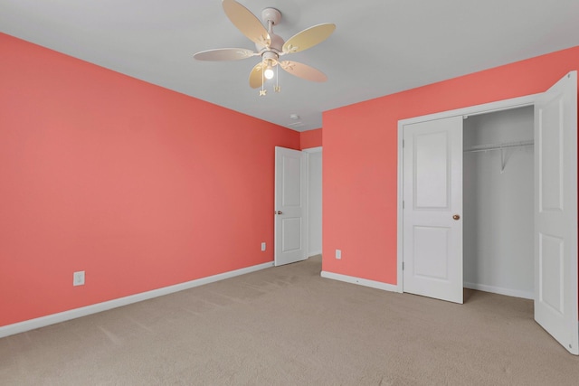 9998 Winged Elm St, Ladson, SC 29456 - unfurnished bedroom featuring carpet floors, baseboards, a closet, and ceiling fan