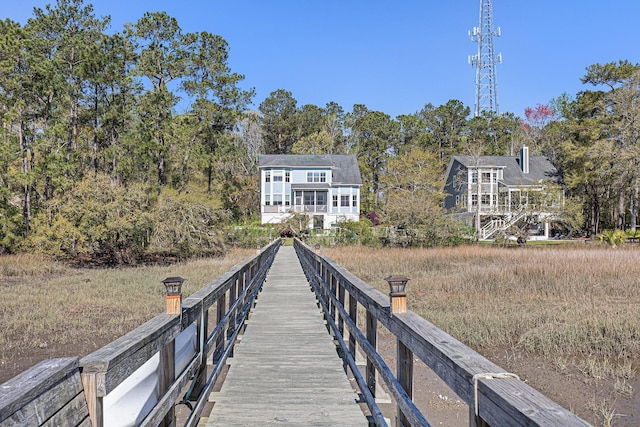 view of rear view of property