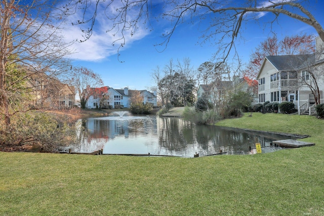 water view with a residential view