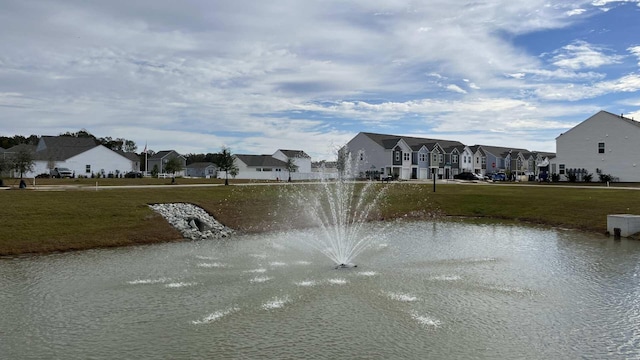 property view of water featuring a residential view