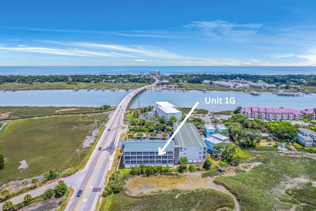 2393 Folly Rd Unit 1G, Folly Beach, SC 29439 - aerial view of a nearby body of water and apartment complex / building