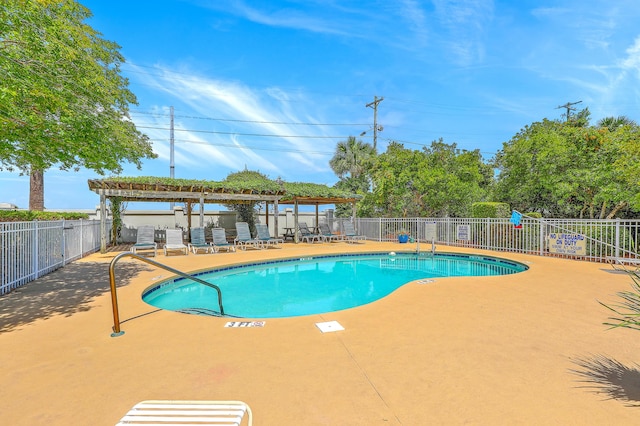 2393 Folly Rd Unit 1G, Folly Beach, SC 29439 - community pool featuring a pergola and a patio
