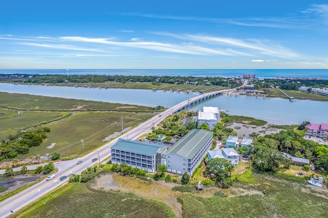 2393 Folly Rd Unit 1G, Folly Beach, SC 29439 - bird's eye view of a nearby body of water and a notable bridge