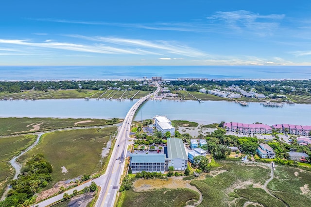 2393 Folly Rd Unit 1G, Folly Beach, SC 29439 - aerial overview of property's location with a large body of water and a notable bridge