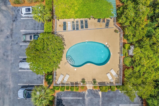 2393 Folly Rd Unit 1G, Folly Beach, SC 29439 - aerial view of a pool
