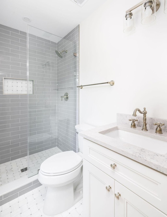 1199 Island View Dr, Mount Pleasant, SC 29464 - full bathroom with a shower stall, vanity, and toilet