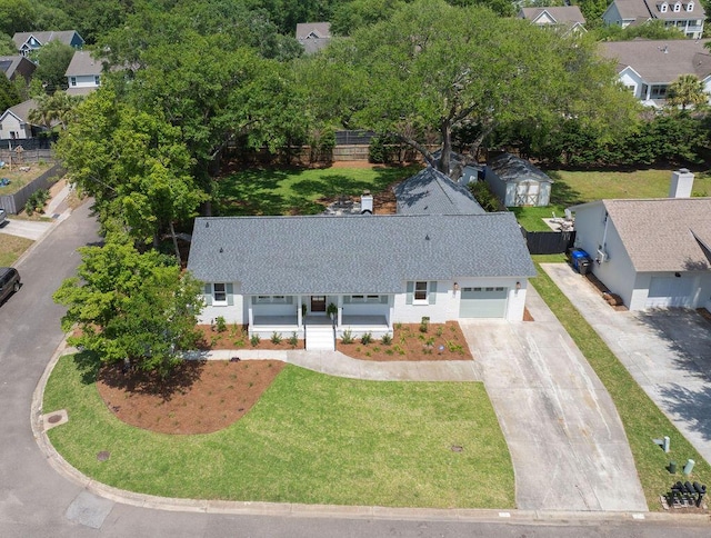 1199 Island View Dr, Mount Pleasant, SC 29464 - drone / aerial view featuring a residential view