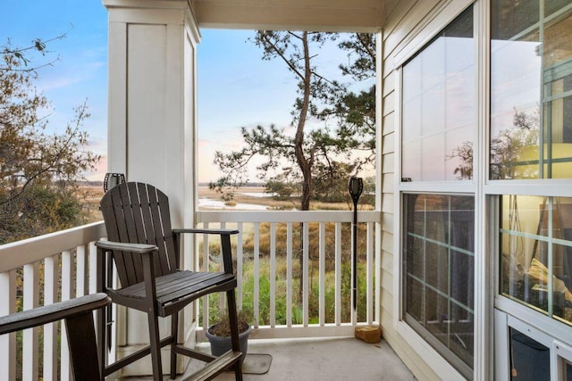 view of balcony
