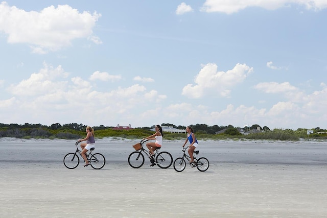 surrounding community featuring a water view