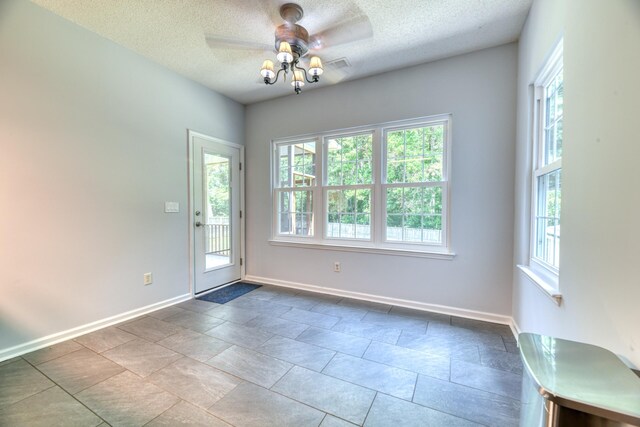 106 Trimley Ct, Goose Creek, SC 29445 - doorway featuring plenty of natural light, baseboards, ceiling fan, and a textured ceiling