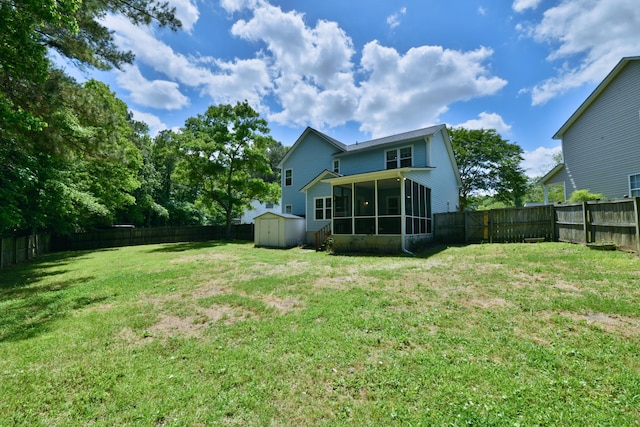 106 Trimley Ct, Goose Creek, SC 29445 - back of property featuring a sunroom, a shed, and an outdoor structure