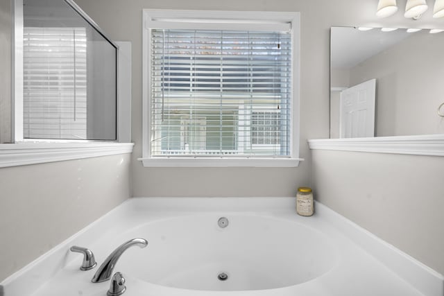 bathroom with a bathing tub