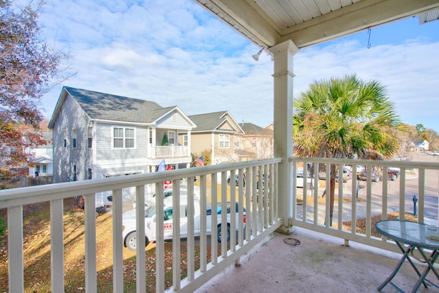 view of balcony