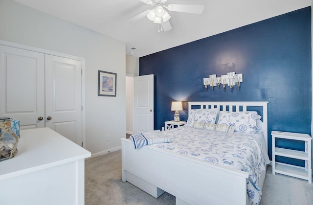 493 Spanish Wells Rd, Summerville, SC 29486 - carpeted bedroom featuring a closet and a ceiling fan