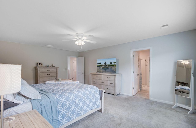 493 Spanish Wells Rd, Summerville, SC 29486 - bedroom featuring light colored carpet and a ceiling fan
