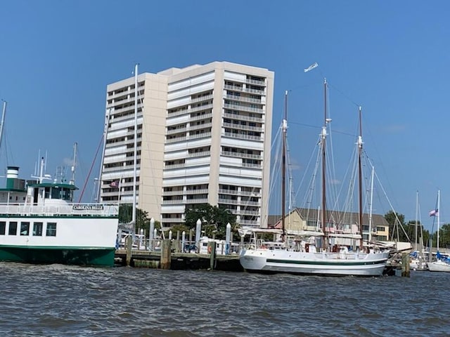 view of property featuring a water view