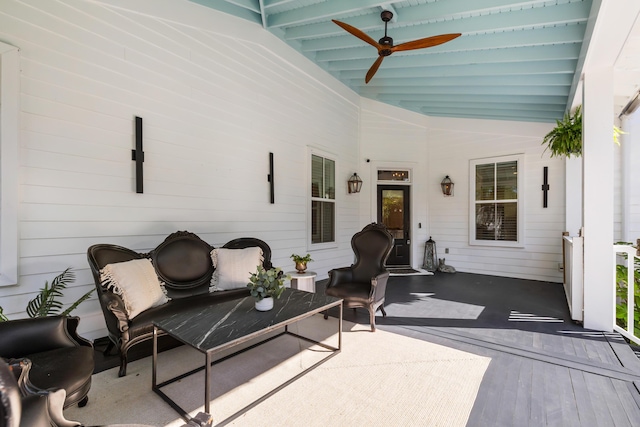 4009 E Amy Ln, Johns Island, SC 29455 - view of patio / terrace with a ceiling fan