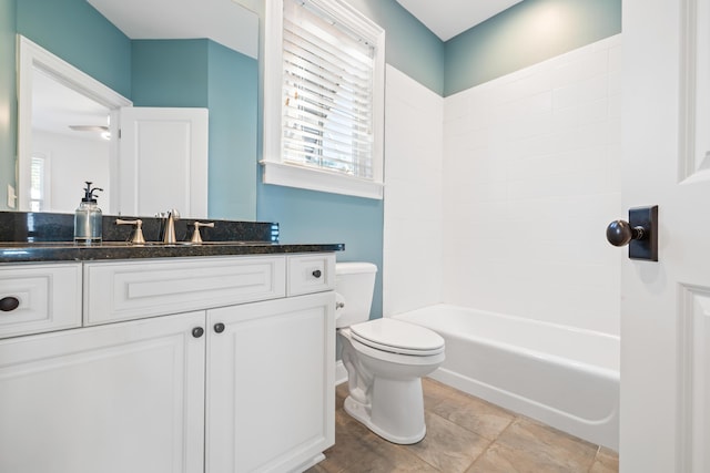 4009 E Amy Ln, Johns Island, SC 29455 - full bathroom featuring toilet, vanity, and washtub / shower combination