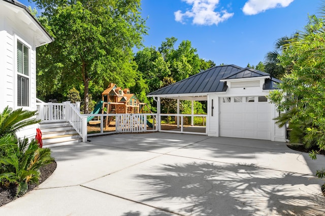 4009 E Amy Ln, Johns Island, SC 29455 - garage featuring concrete driveway