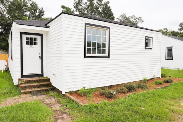 exterior space with entry steps