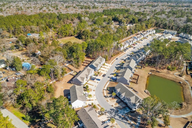 bird's eye view with a residential view