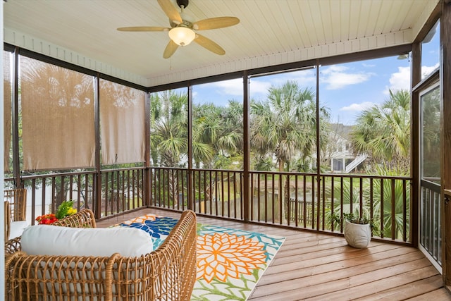 3526 Stockton Dr, Mount Pleasant, SC 29466 - sunroom / solarium with ceiling fan and plenty of natural light