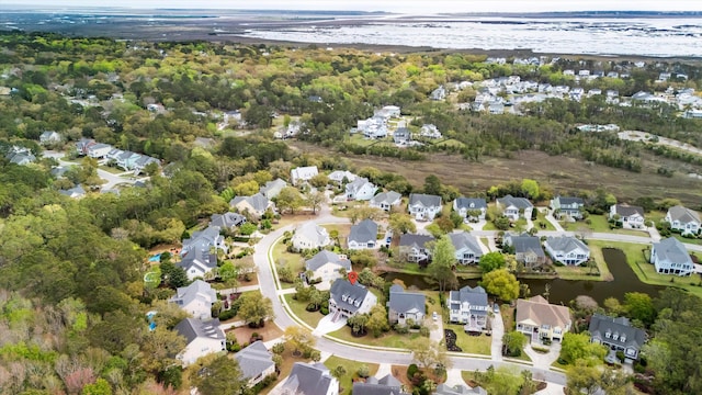 3526 Stockton Dr, Mount Pleasant, SC 29466 - birds eye view of property with a residential view and a water view