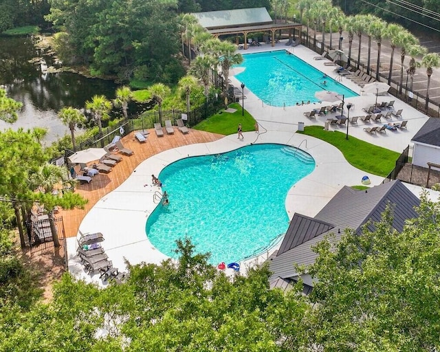 3526 Stockton Dr, Mount Pleasant, SC 29466 - community pool with a patio area and fence