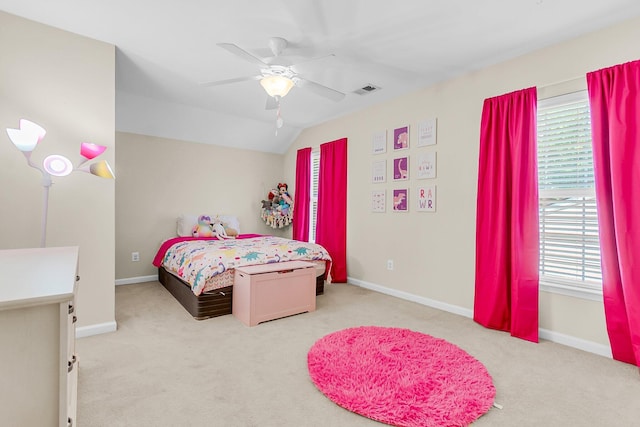 252 Island Green Rd, Goose Creek, SC 29445 - bedroom featuring carpet flooring, a ceiling fan, baseboards, and vaulted ceiling