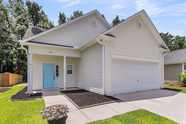252 Island Green Rd, Goose Creek, SC 29445 - view of front of home with a garage and concrete driveway