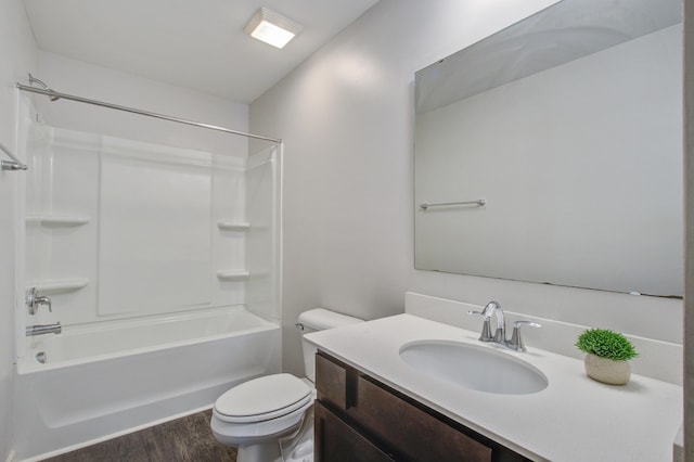 491 Fox Sparrow Ct, Summerville, SC 29486 - full bath with bathtub / shower combination, wood finished floors, toilet, and vanity