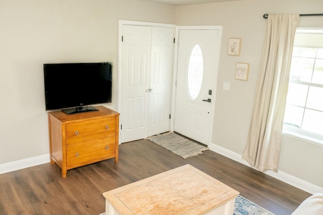 407 Tammie Ave, Goose Creek, SC 29445 - entrance foyer featuring baseboards and dark wood-style floors