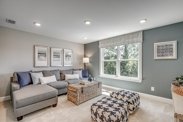 451 White Magnolia St, Moncks Corner, SC 29461 - carpeted living room featuring baseboards and recessed lighting